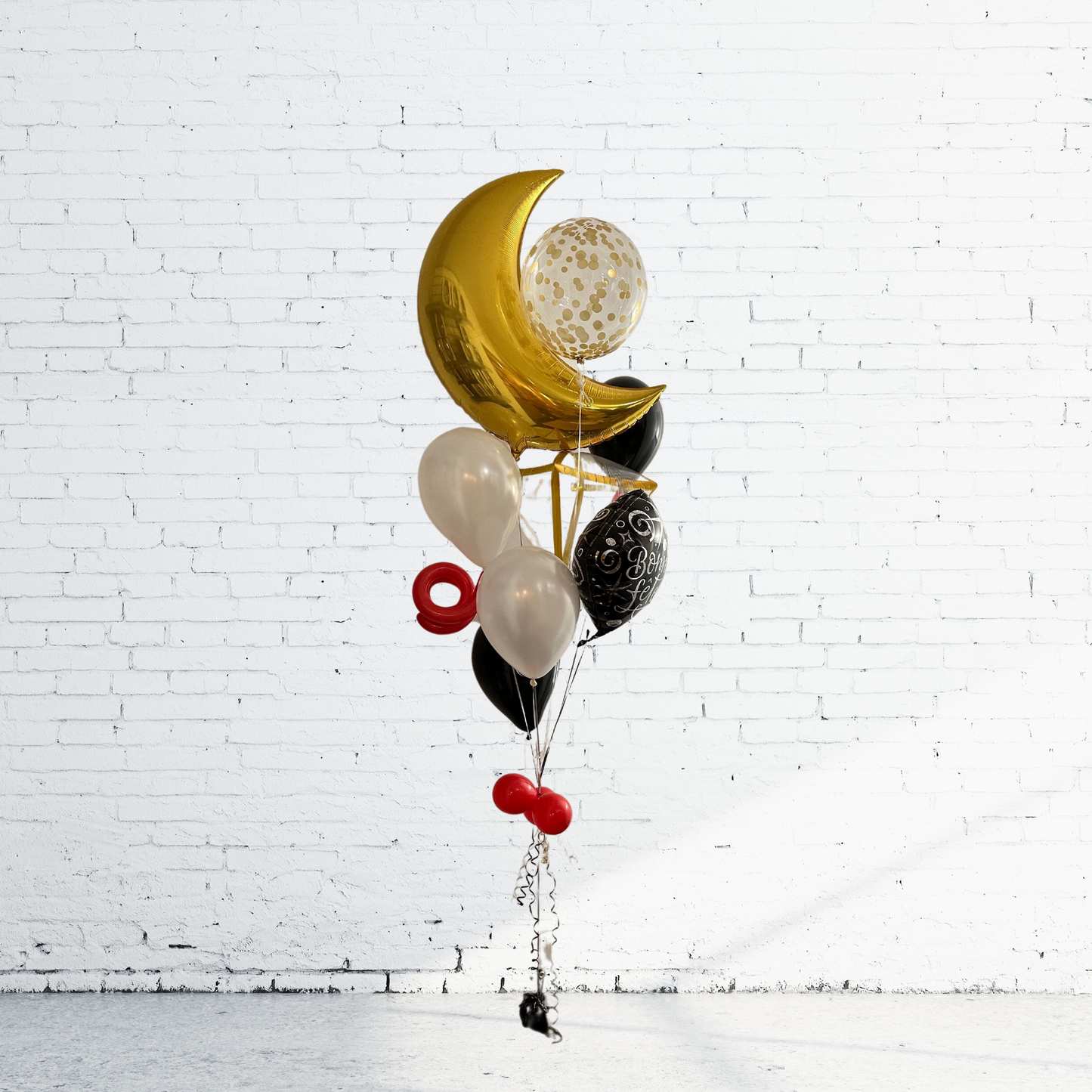 BOUQUET - ORBZ HAPPY BIRTHDAY BALLOONS WITH STARS