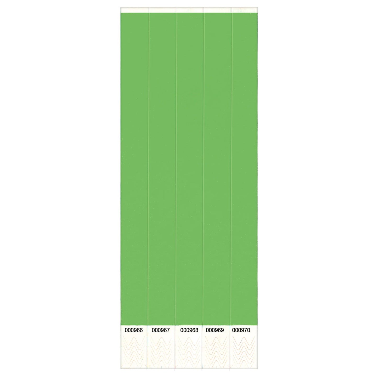 ADMISSION BRACELETS 100/PACK - GREEN