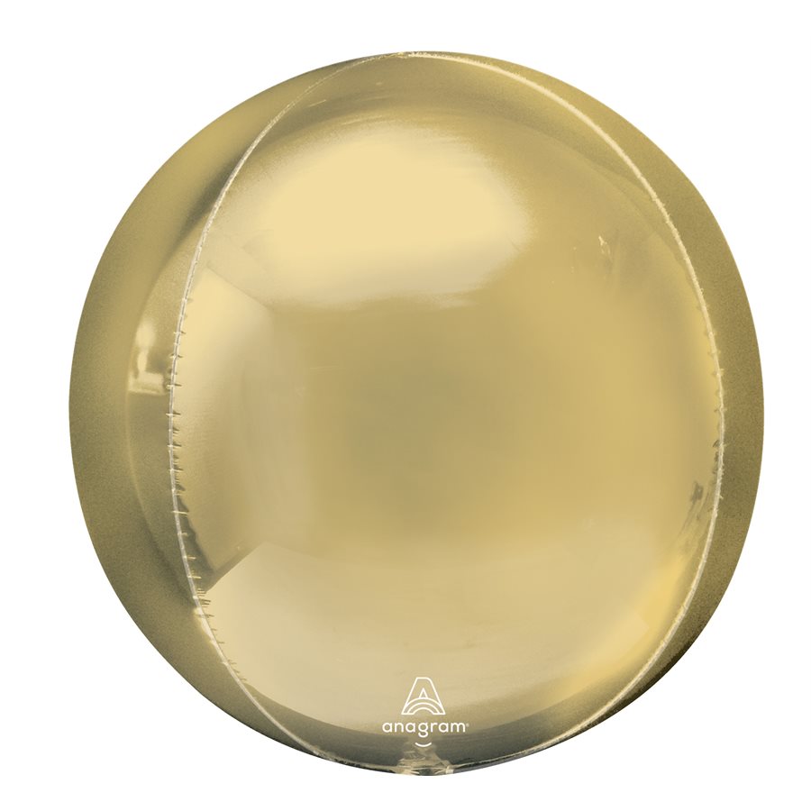 MYLAR ORBZ JUMBO 21 PO. - OR BLANC