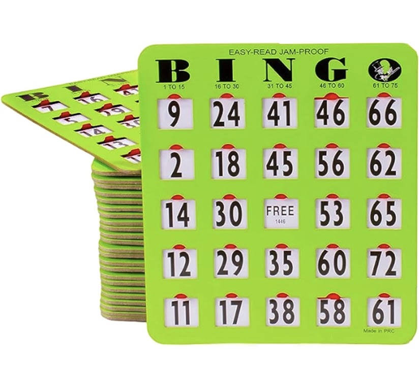 Cartes de bingo 1-75 - Complètes et bon marché Cartes de bingo 1-75 - Complètes et bon marché