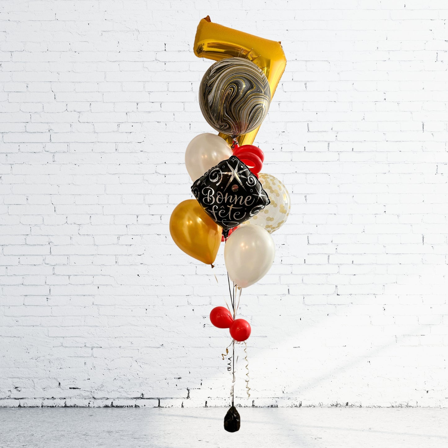 BOUQUET - AGE BALLOONS 34 IN. HAPPY BIRTHDAY BLUE AND GREEN