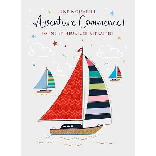 GIANT CARD - RETIREMENT, A NEW ADVENTURE BEGINS!