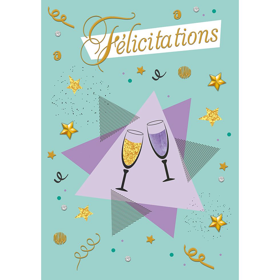 CARTE GÉANTE - FÉLICITATIONS COUPES