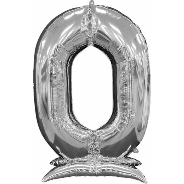 MYLAR 50 PO. À L'AIR AUTOPORTANT - 0 ARGENT