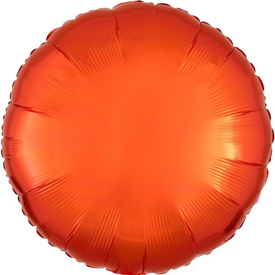 Mylar 18 po. - Rond Orange