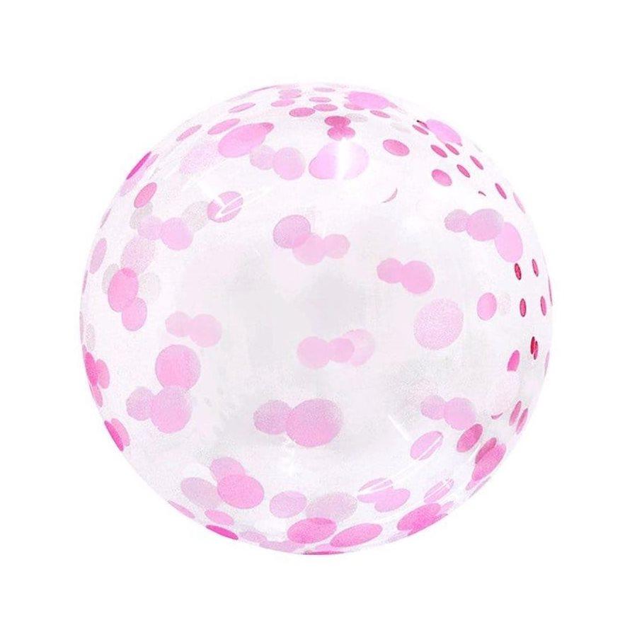 Ballon Bulle 18 po. - Clair À Pois Roses