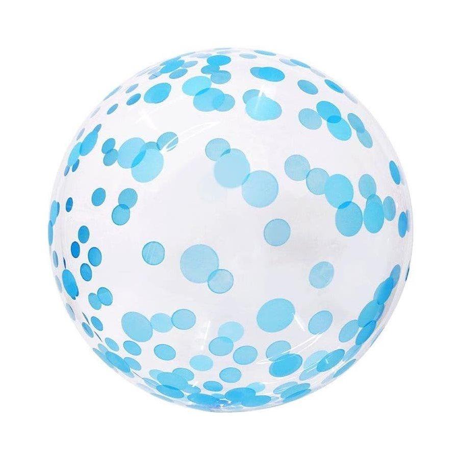 Ballon Bulle 18 po. - Clair À Pois Bleus