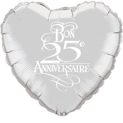 Mylar 18 po. - Coeur 25è
