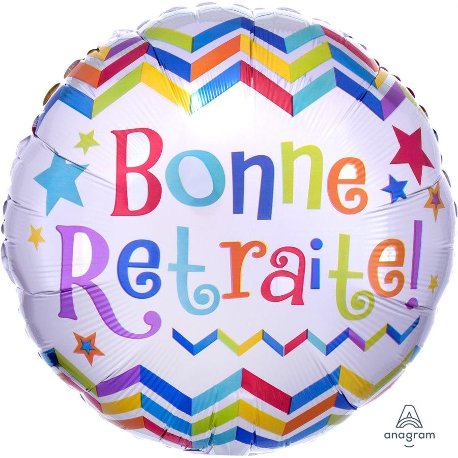 Mylar 18 po. - Bonne Retraite Chevron