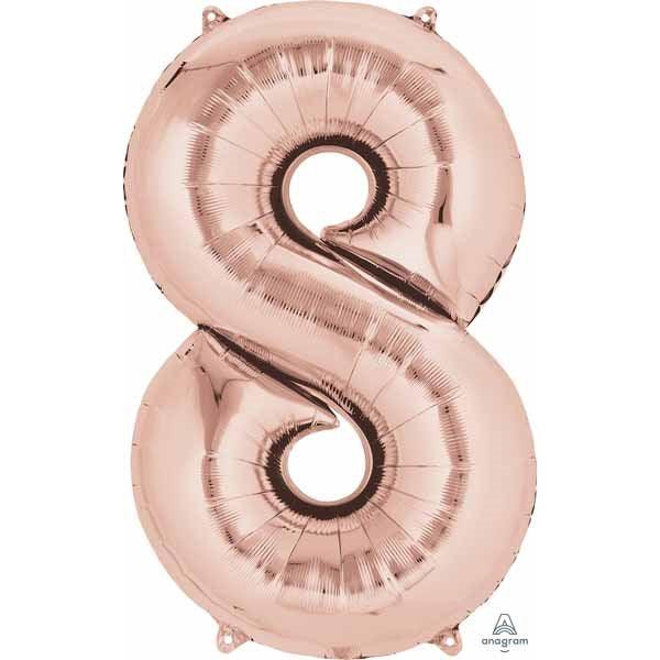 Mylar #8 Rose Gold 34 Po.