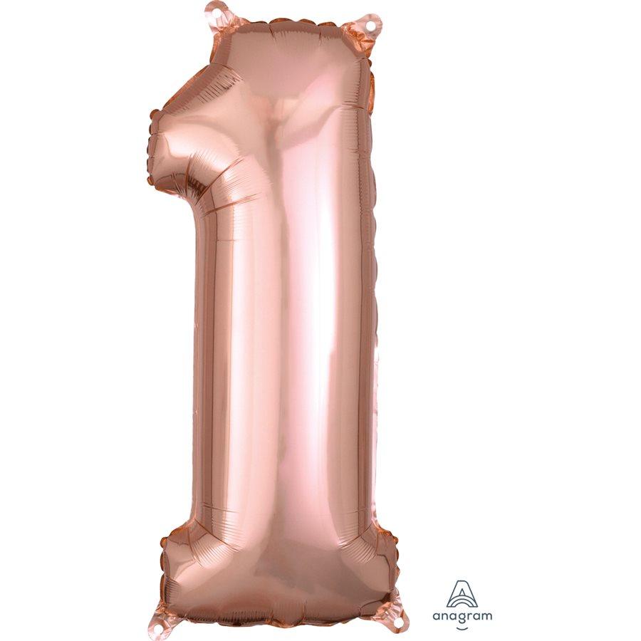 Mylar #1 Rose Gold 26 Po.