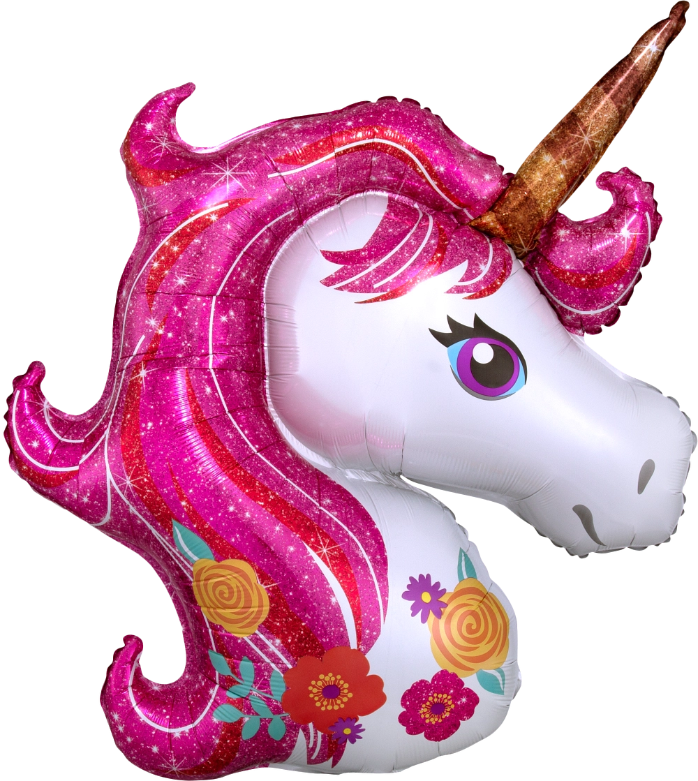MYLAR 32 PO. - LICORNE MAGIQUE - Ballons par Chant-O-Fêtes Party