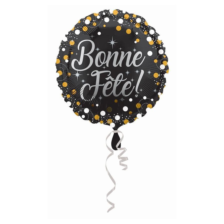 Bouquet de ballons Bonne Fête Noir Et Or – Chant-O-Fêtes Party