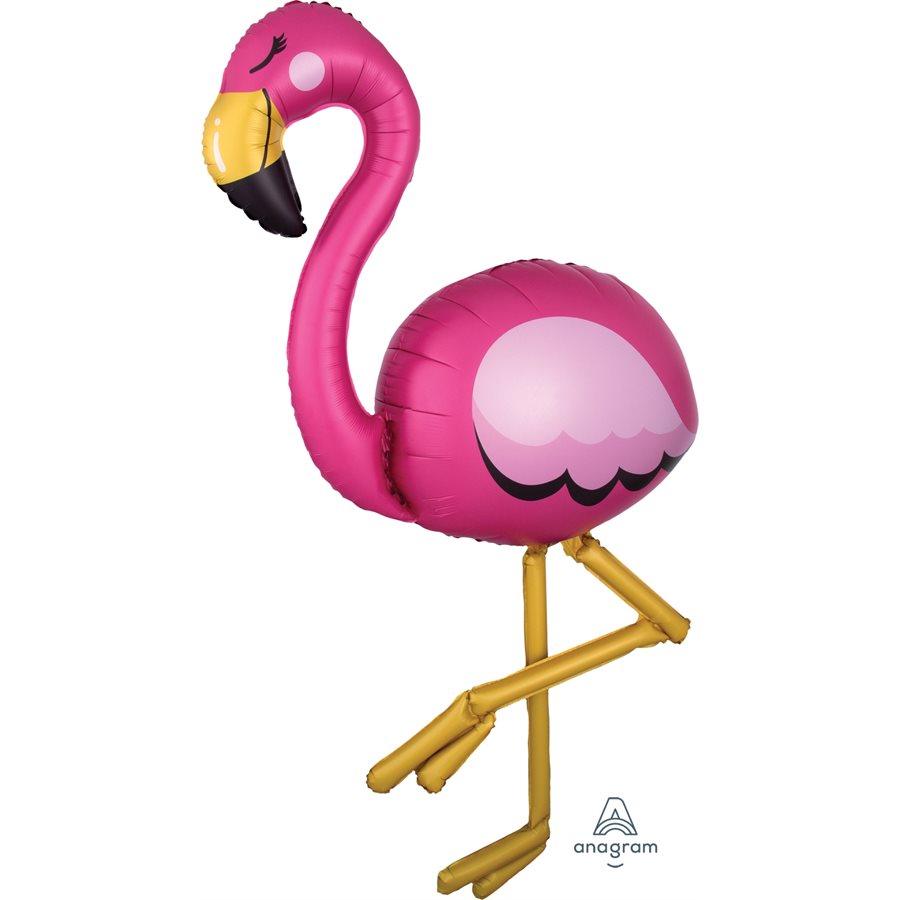 Mylar Airwalker Flamant Rose