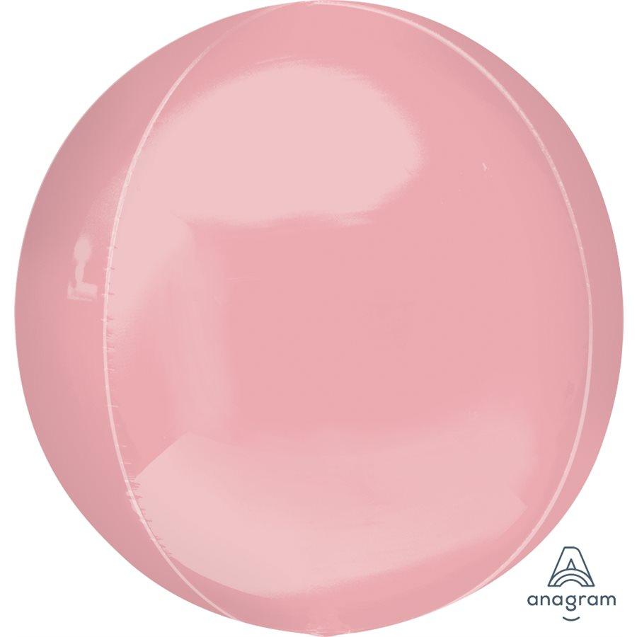 Mylar Orbz 16 po. Rose Pastel