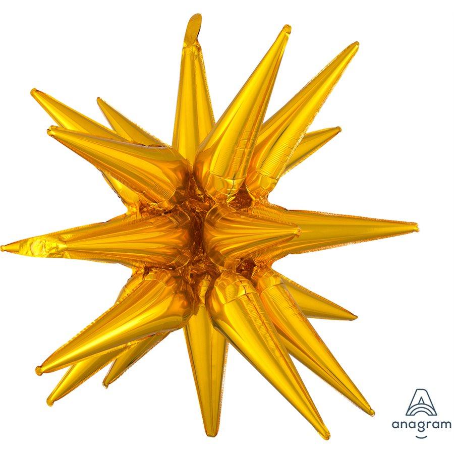 Mylar 35 po. - Étoile Magique Or