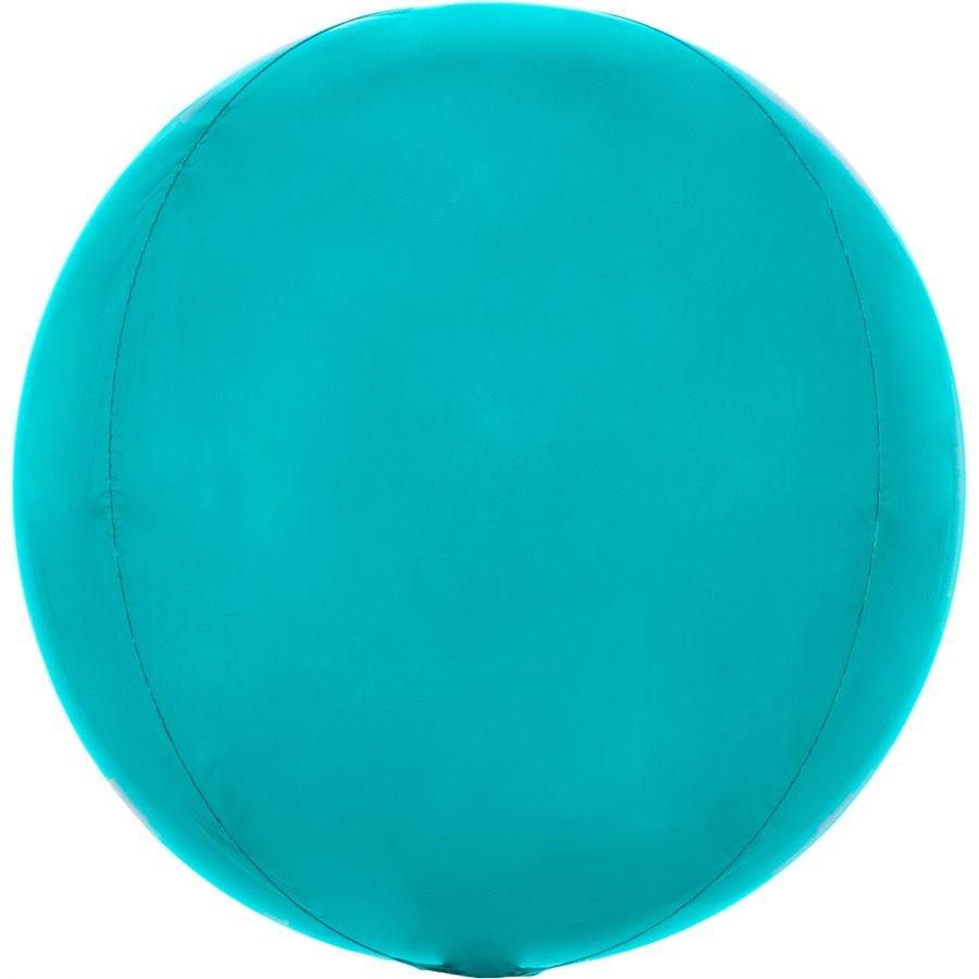Mylar Orbz 16 po. - Aqua