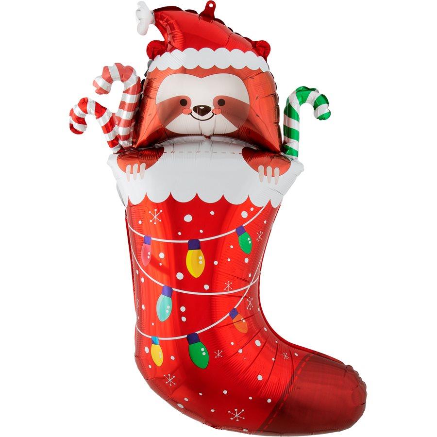 Mylar 31 po. - Bas de Noël et Paresseux