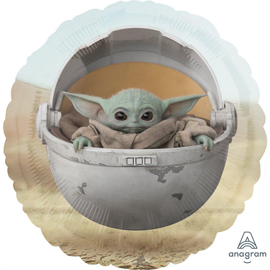 Mylar 18 po. - Bébé Yoda Mandalorian