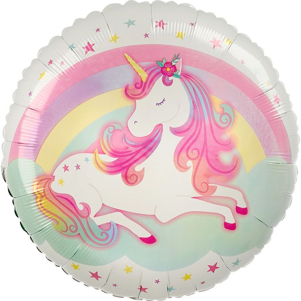 MYLAR 18 IN. - ENCHANTED UNICORN