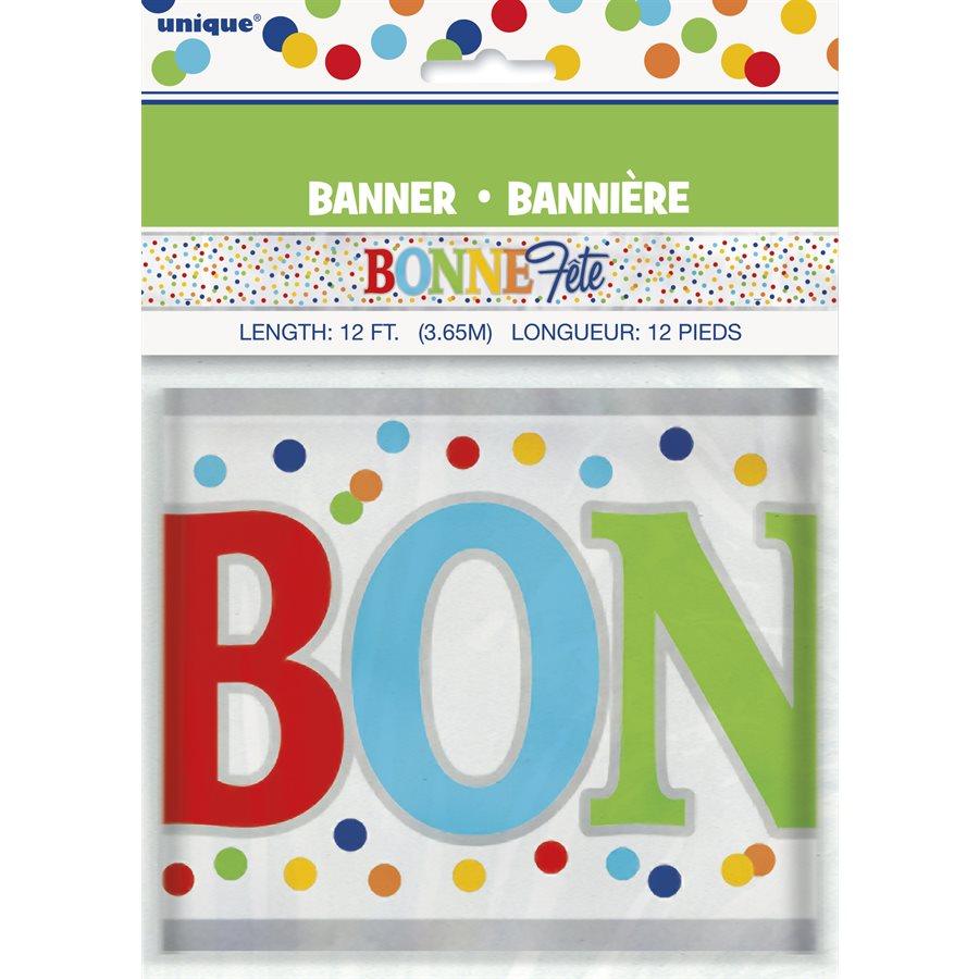 Bannière Bonne Fête 12 pi.