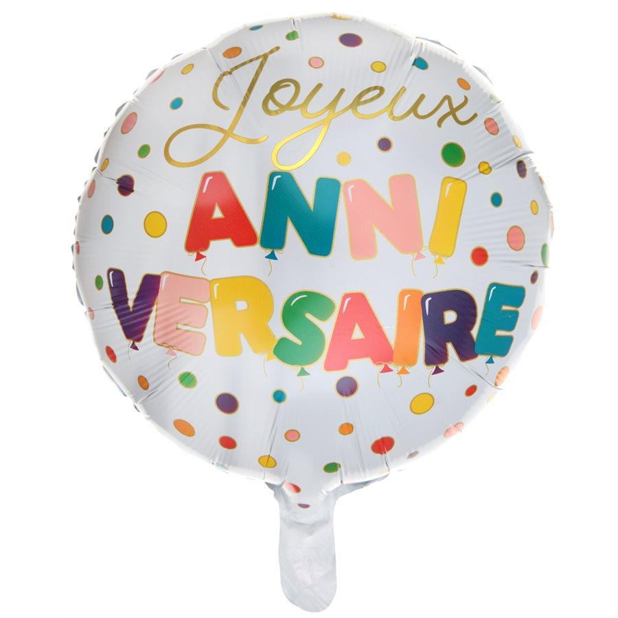 Mylar 18 po. - Anniversaire Ballons