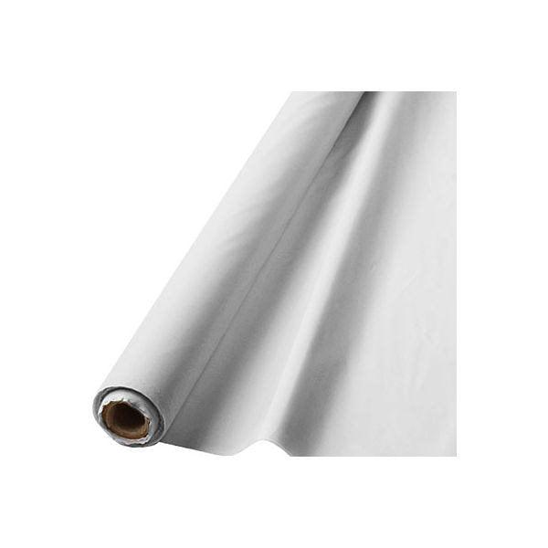 Blanc - Rouleau Nappe en Plastique 40 po. x 100 pi.