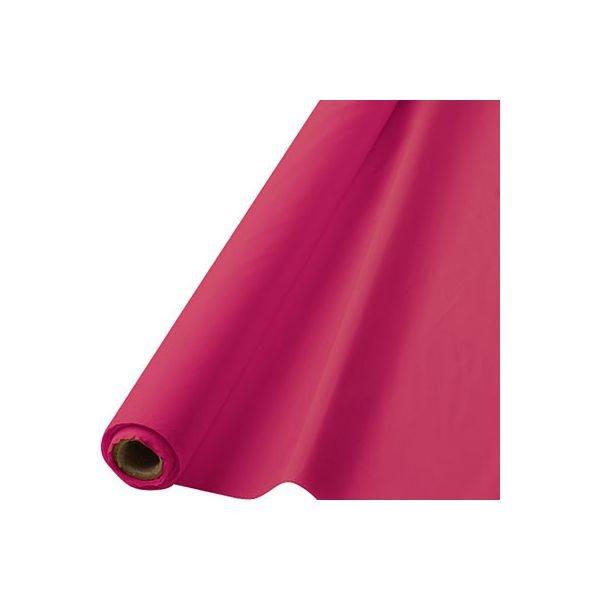 Rose Éclatant - Rouleau Nappe en Plastique 40 po. x 100 pi.