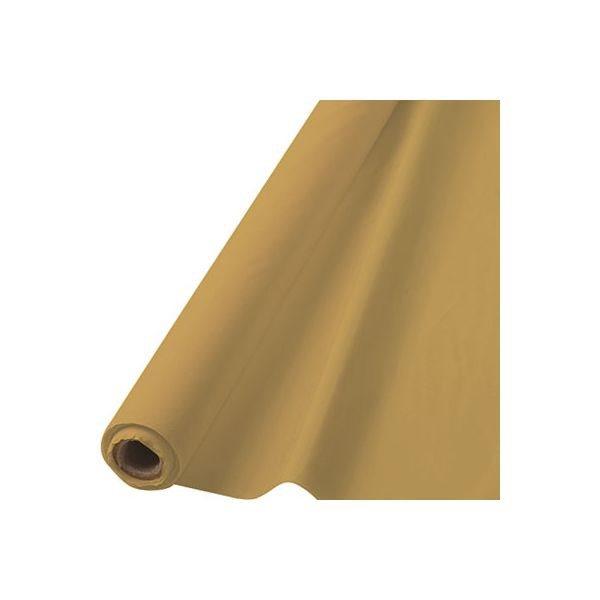 Or - Rouleau Nappe en Plastique 40 po. x 100 pi.