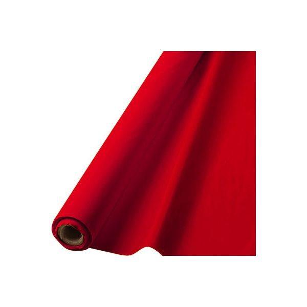 Rouge Pomme - Rouleau Nappe en Plastique 40 po. x 100 pi.