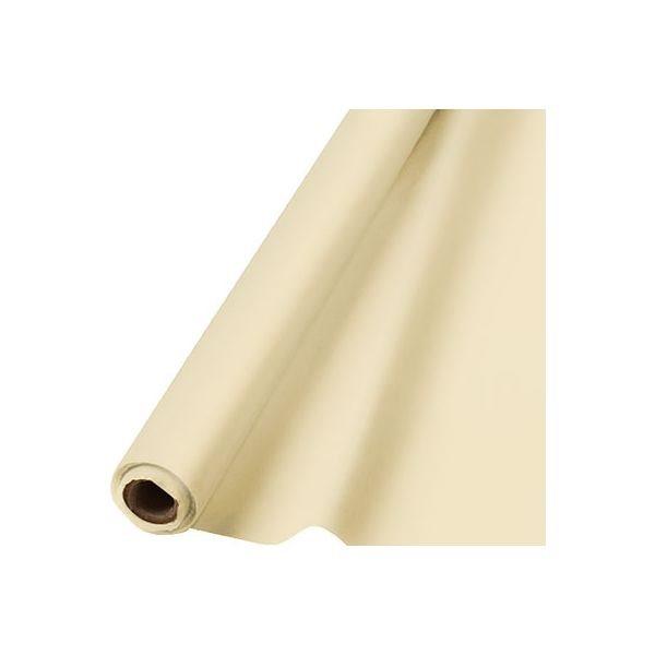 Vanille - Rouleau Nappe en Plastique 40 po. x 100 pi.