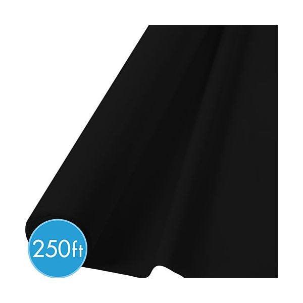 Noir - Rouleau Nappe en Plastique 40 po. x 250 pi.