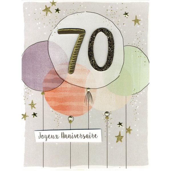 CARTE GÉANTE - JOYEUX ANNIVERSAIRE - BALLONS – Chant-O-Fêtes Party