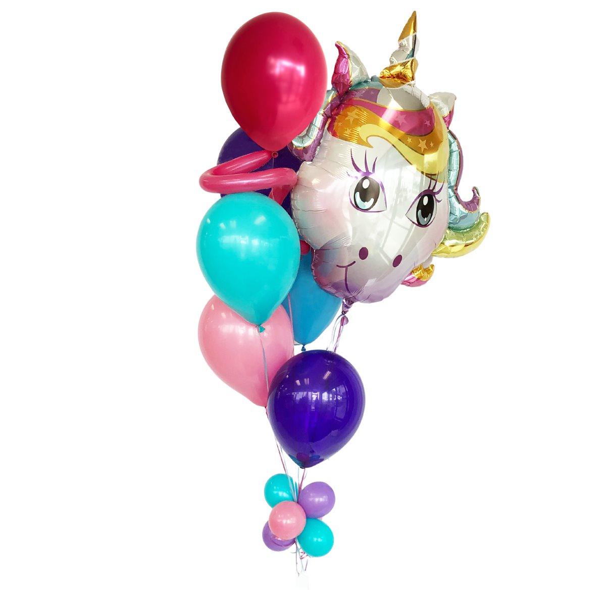 Bouquet de ballons gonflés à l'hélium