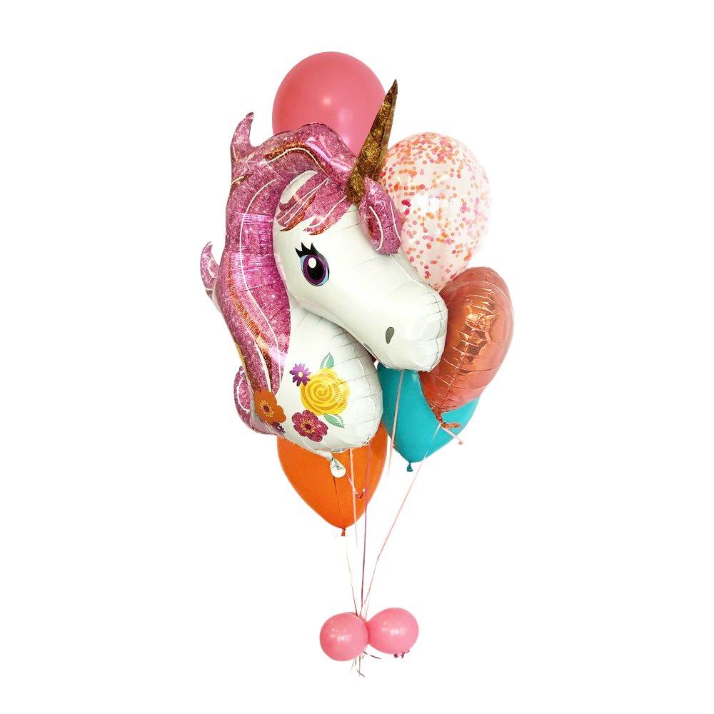 Bouquet de ballons gonflés à l'hélium