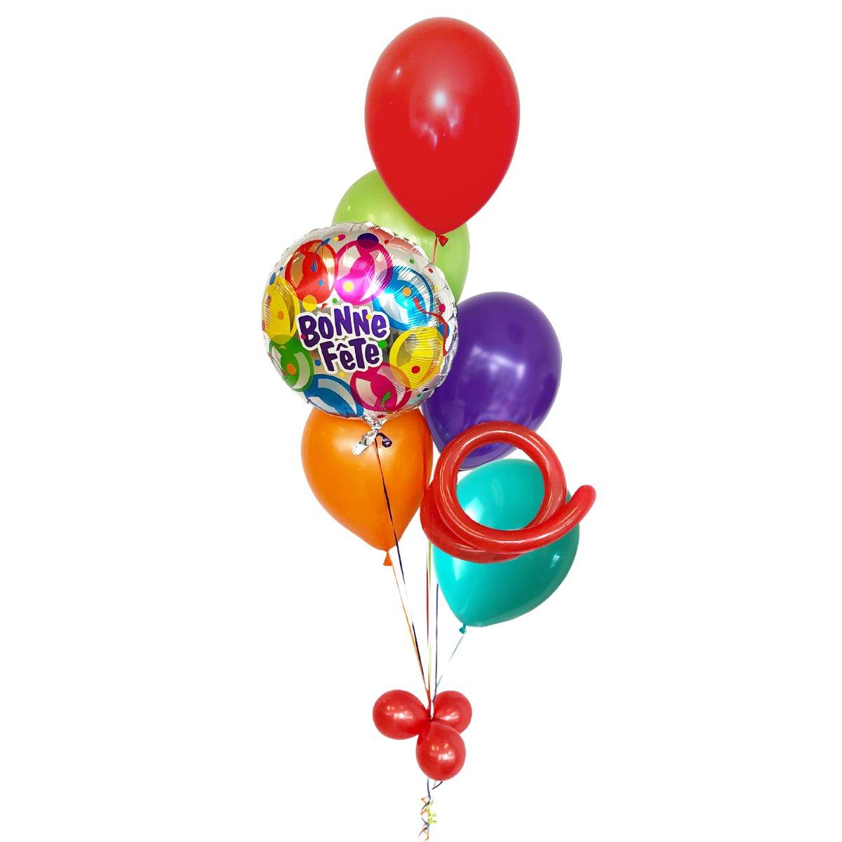 Bouquet de ballons Bonne Fête Ballons Colorés – Chant-O-Fêtes Party