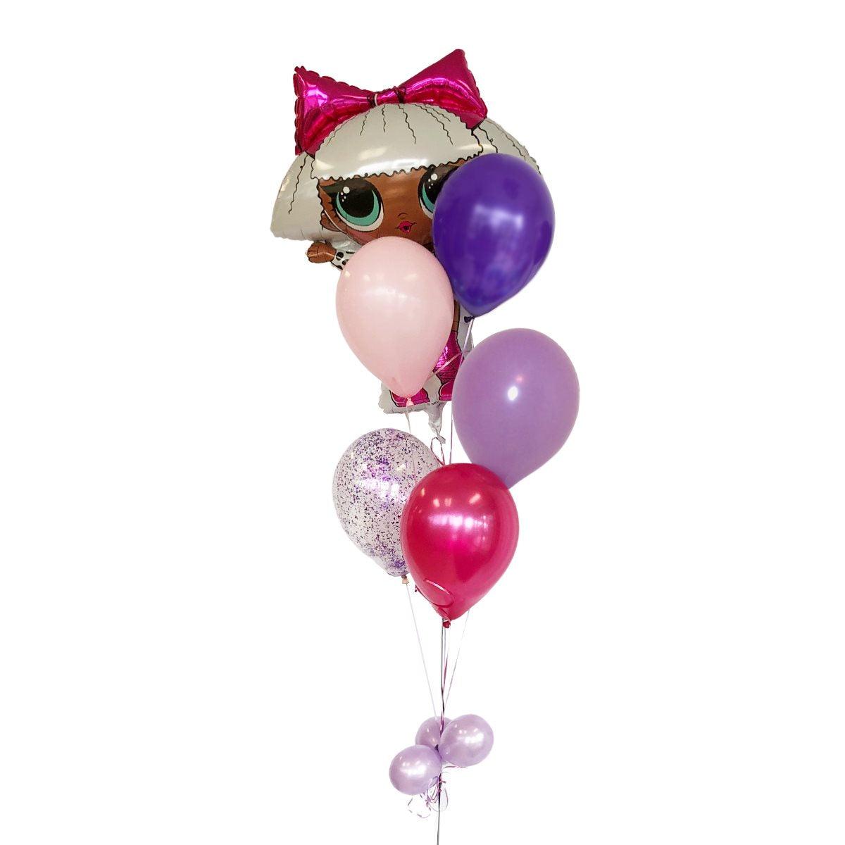 Bouquet de ballons gonflés à l'hélium