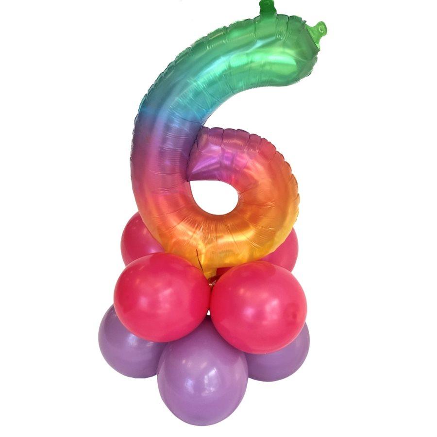 Montage de ballons gonflés à l'air