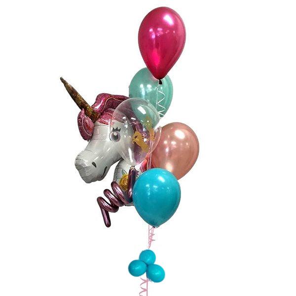 Bouquet de ballons gonflés à l'hélium