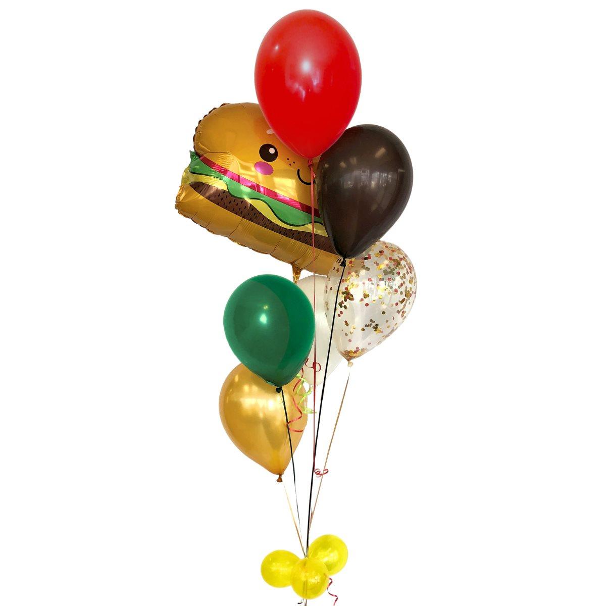 Bouquet de ballons gonflés à l'hélium