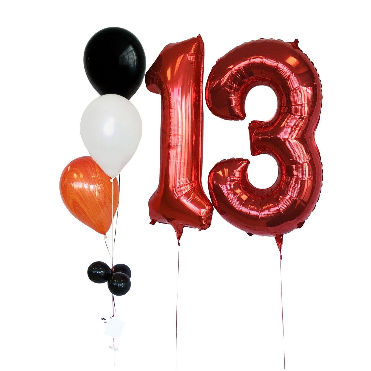 Bouquet de ballons gonflés à l'hélium