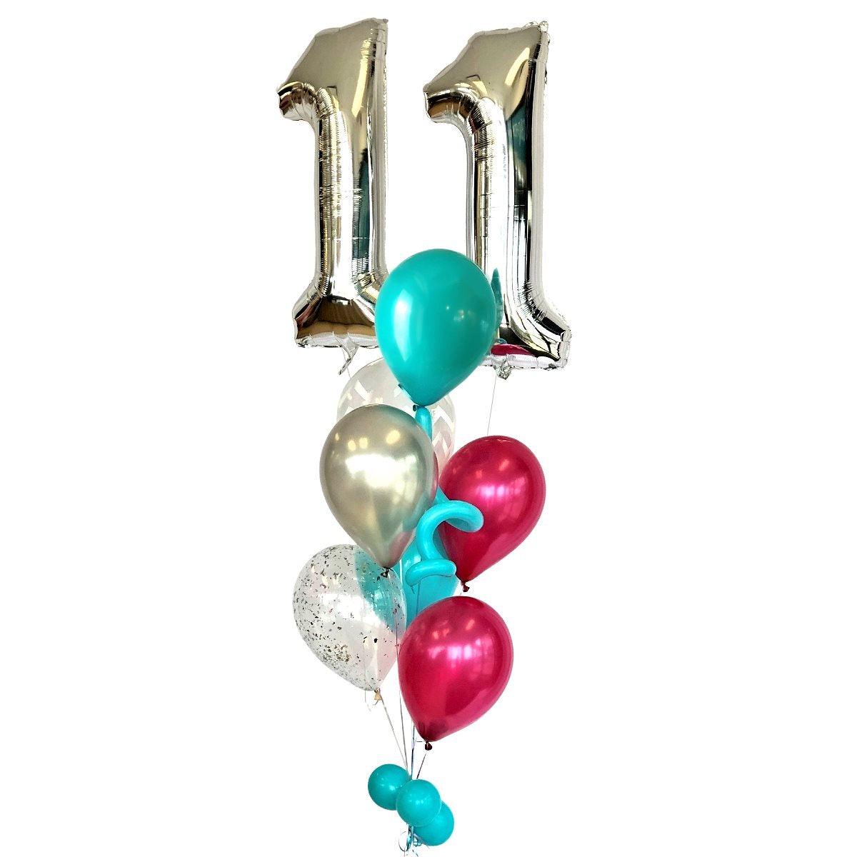 Bouquet de ballons gonflés à l'hélium