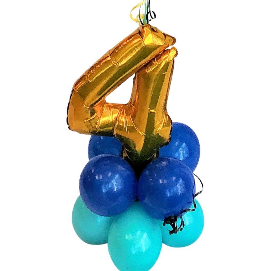 Montage de ballons gonflés à l'air