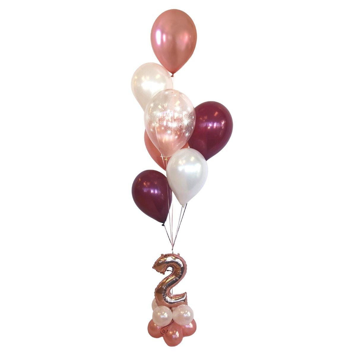 Bouquet de ballons gonflés à l'hélium