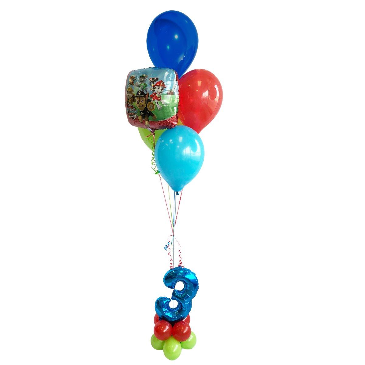 Bouquet de ballons gonflés à l'hélium