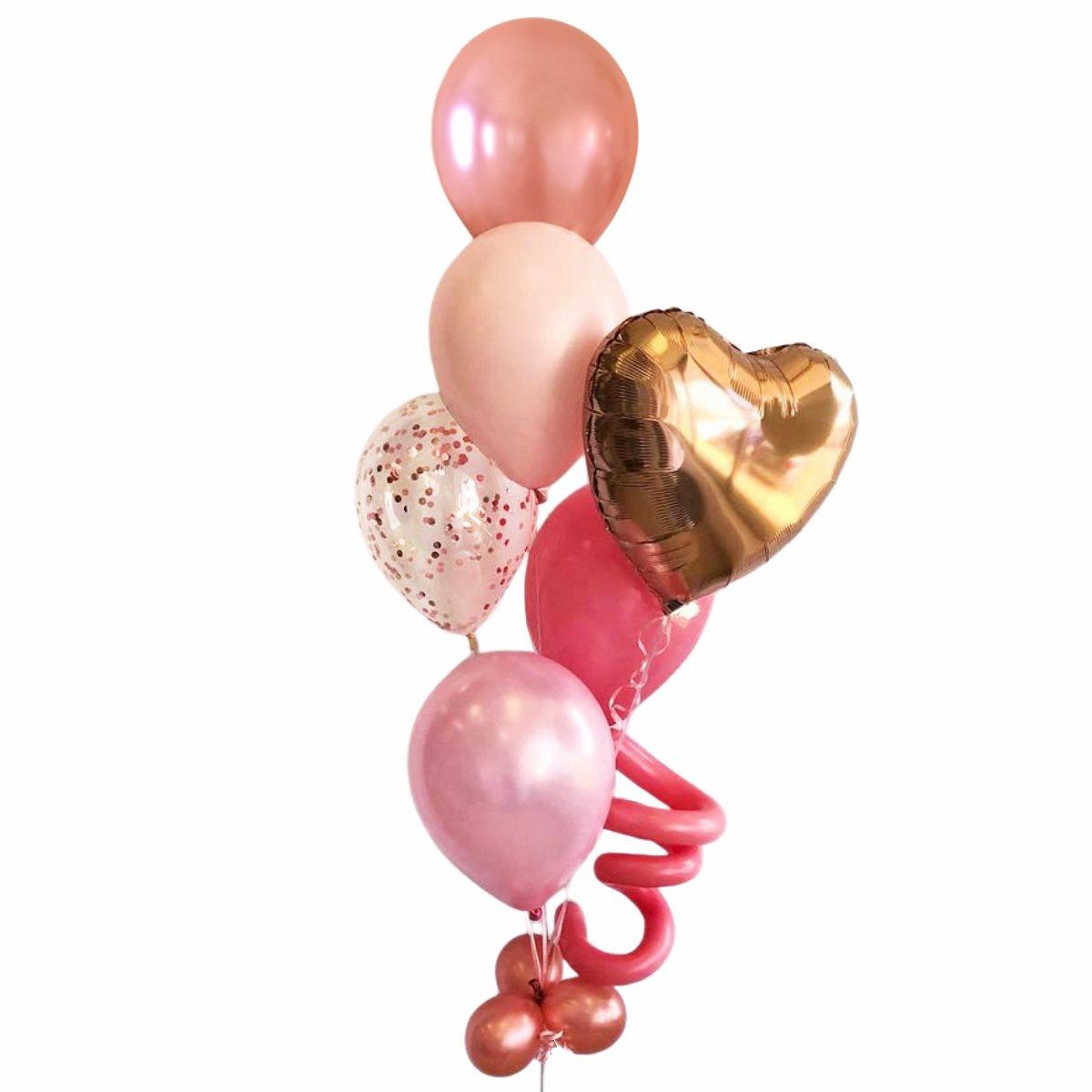 Bouquet de ballons gonflés à l'hélium