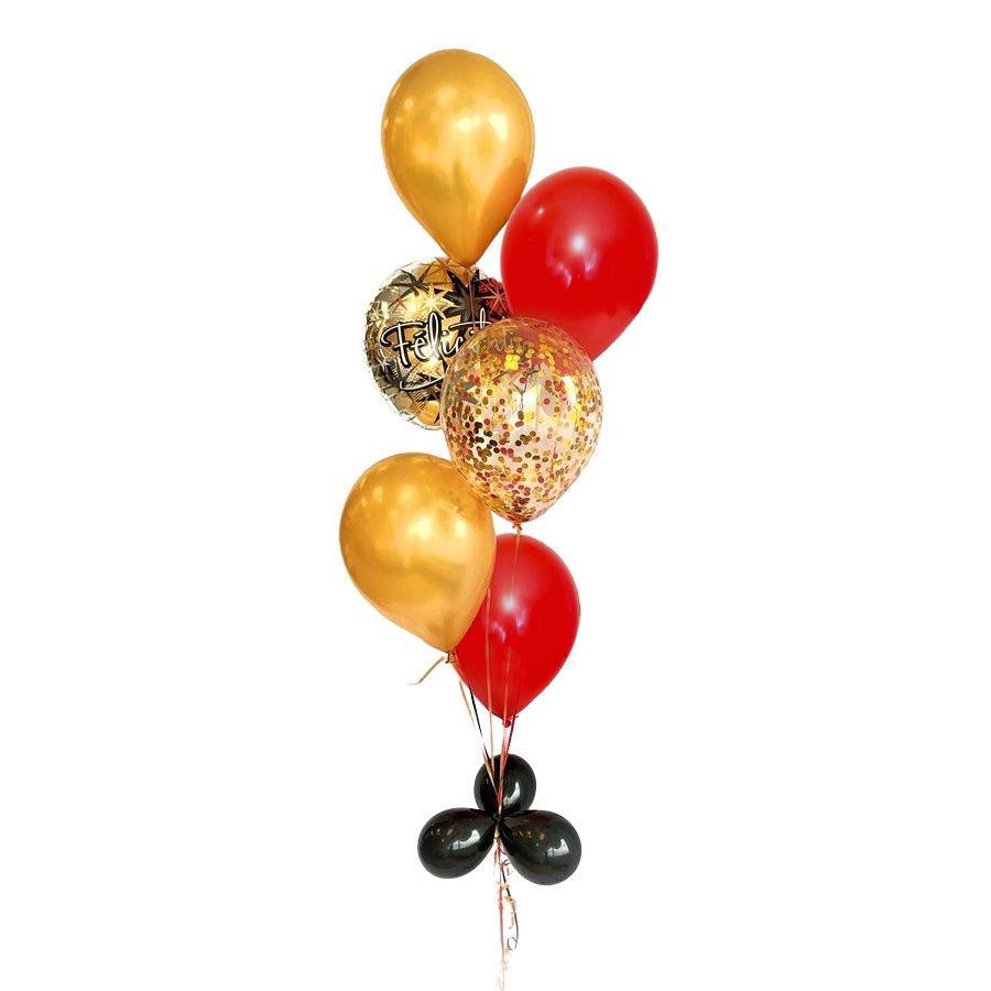 Bouquet de ballons gonflés à l'hélium