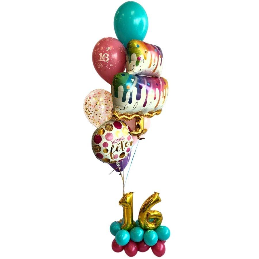 Bouquet de ballons gonflés à l'hélium