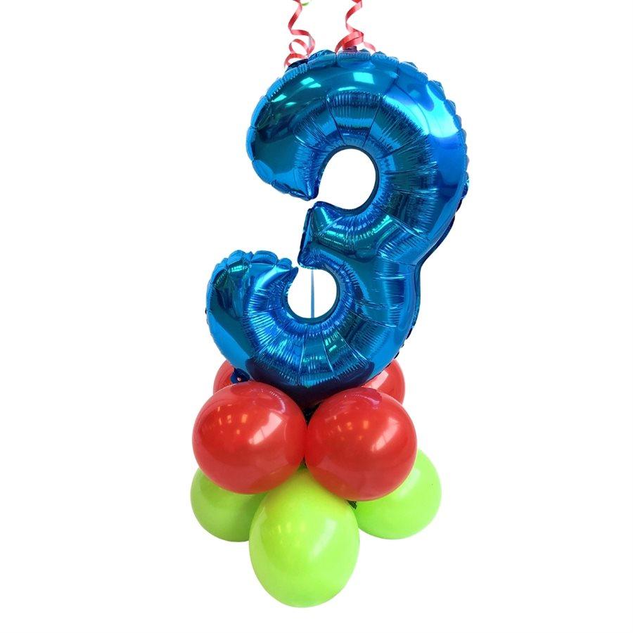 Montage de ballons gonflés à l'air