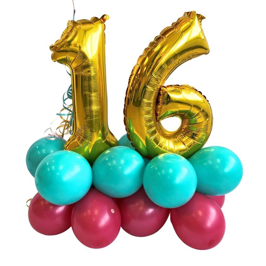 Montage de ballons gonflés à l'air